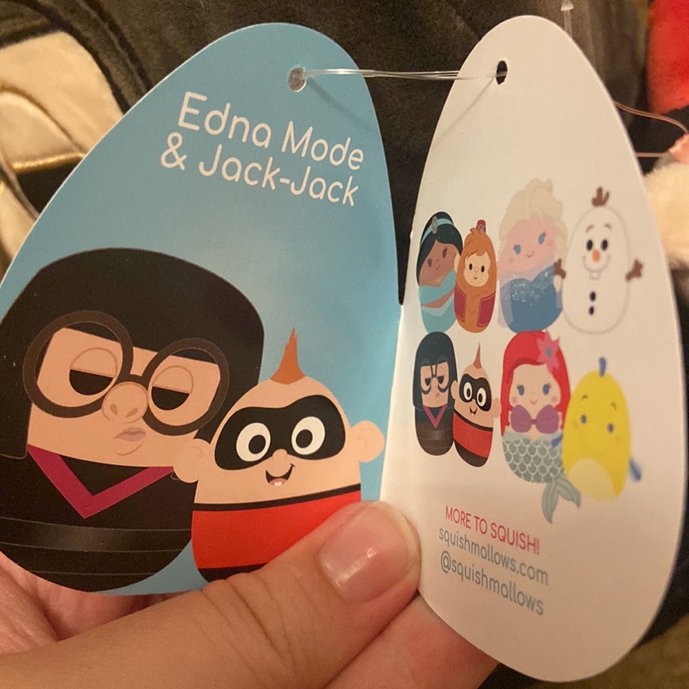 NWT 11” Edna Mode & 3” Jack Jack Squishmallow Bundle - Picture 7 of 7